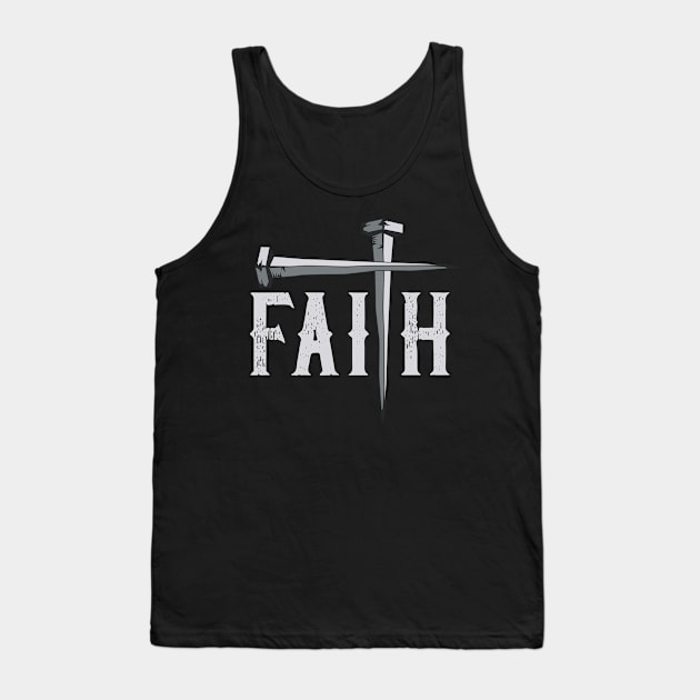 Christian Faith & Cross Faith Tee Christian Gift Faith Cross Tank Top by Proficient Tees